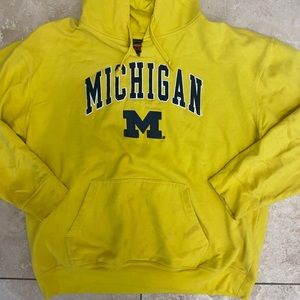 University of Michigan yellow hoodie!